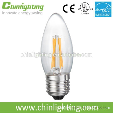 C35 4w 110v e27 e26 e14 e12 candelabra led filament bulbs c35 filament candle edison decorative bulb